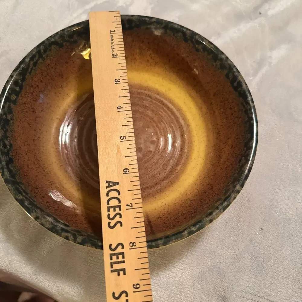 VTG Il Mulino New York Melamine Bowl Speckled Brown Cereal 8